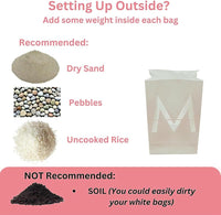 “Happy Valentine's Day” Light up Letters with Tea Lights Candles and Rose Petals Included - Luminary Paper Bags to be Used as Valentines Day Decorations for Your Loved One