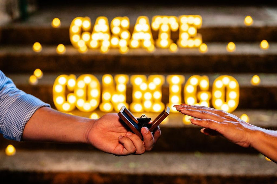 Casate Conmigo Marquee Letters| Marry Me Light Up Letters in Spanish | Will You Marry Me Sign| Proposal decorations