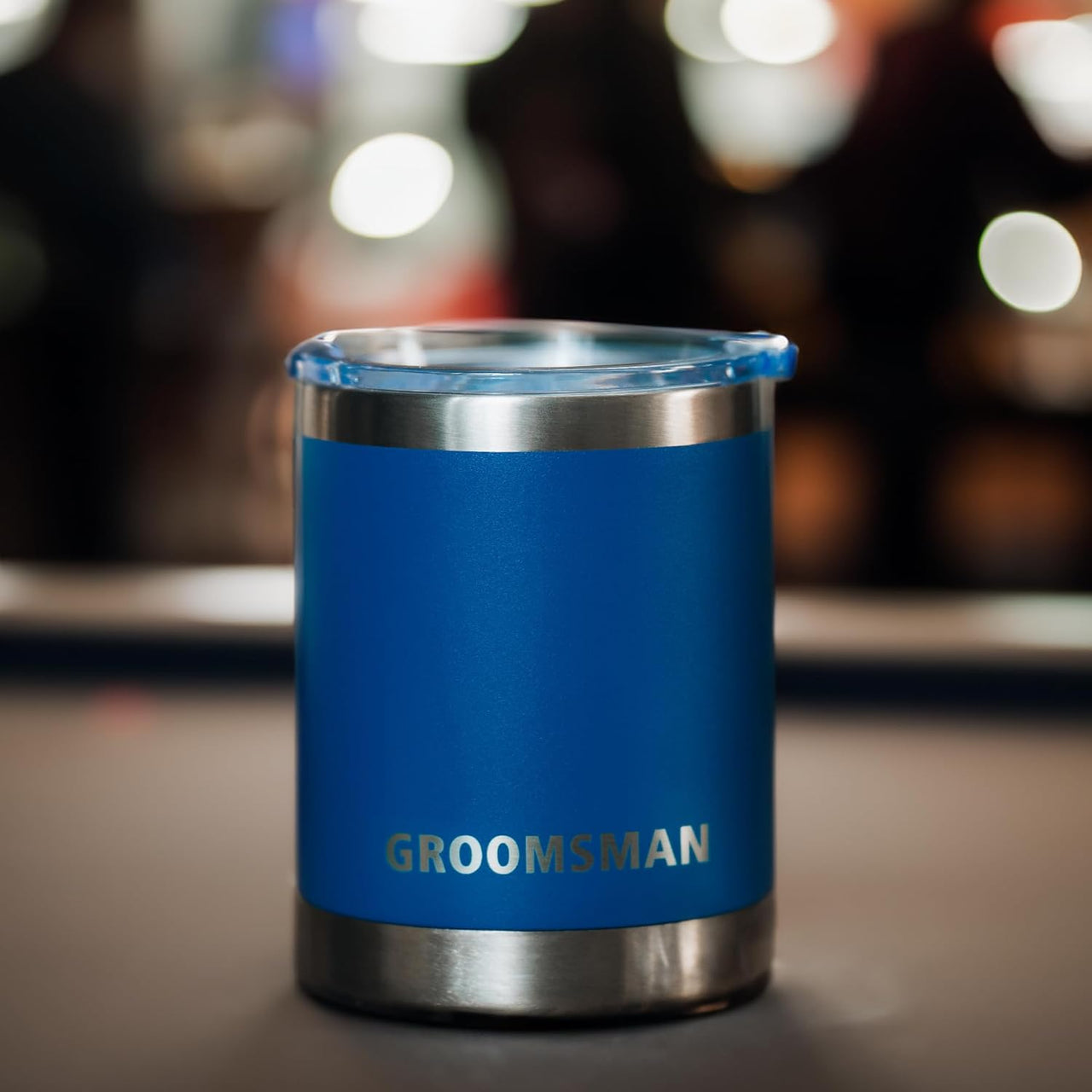 Groomsmen gifts- set of 2 Groomsman 10oz stainless steel tumblers/Mugs for hot or cold drinks- Can be used as bachelor party gifts from the groom, or a gift for the groom from the bride