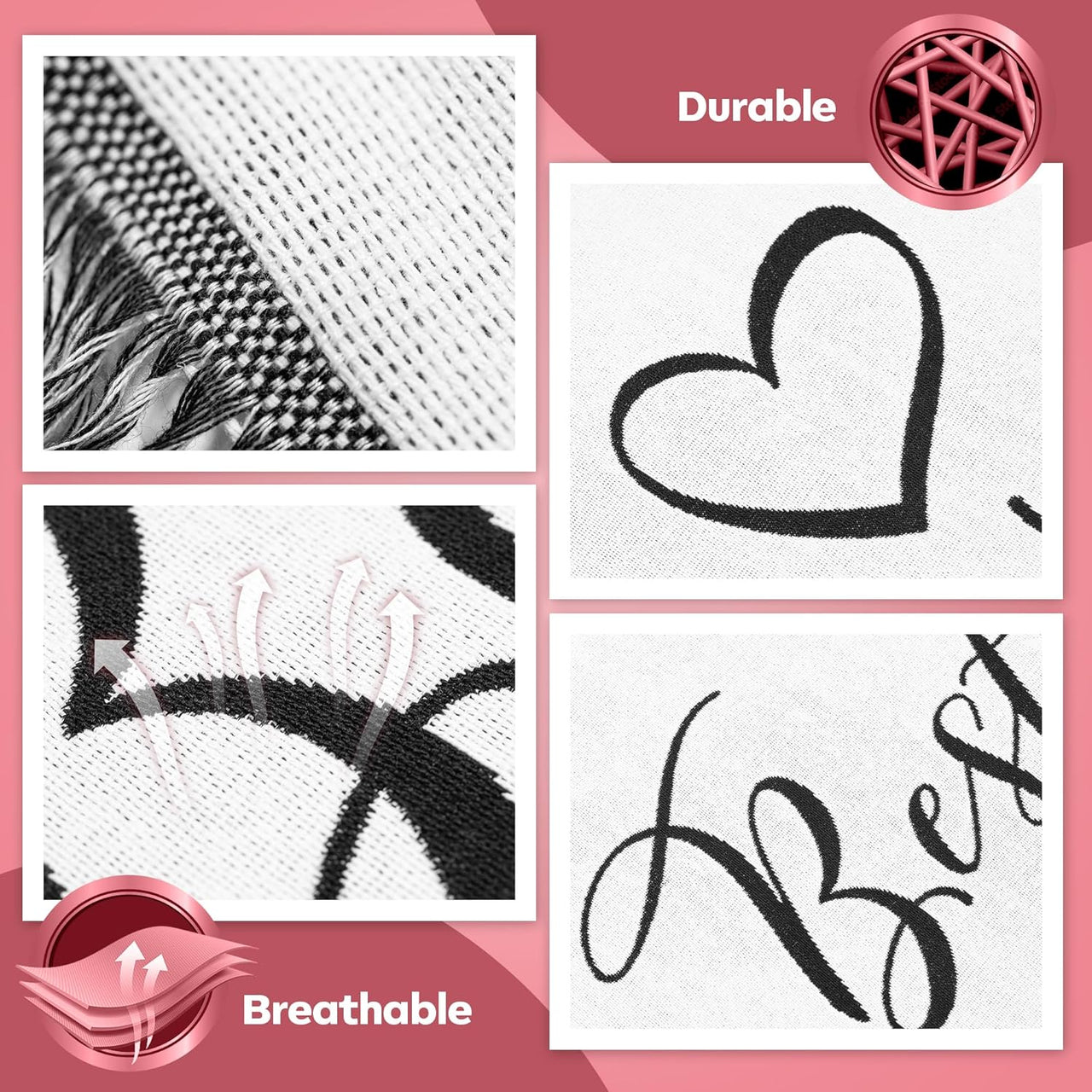Best Wife Ever Woven Blanket, Super Soft Throw Blankets, Cotton/Polyester Blend Wifey Blanket from Husband, Ideal for Women, Valentine’s Gifts, Best Wife Gift Ever, 51x71 in.