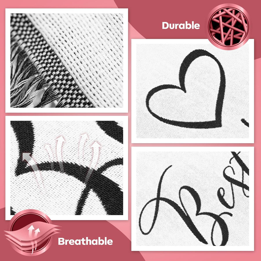 Best Wife Ever Woven Blanket, Super Soft Throw Blankets, Cotton/Polyester Blend Wifey Blanket from Husband, Ideal for Women, Valentine’s Gifts, Best Wife Gift Ever, 51x71 in.