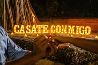 Casate Conmigo Marquee Letters| Marry Me Light Up Letters in Spanish | Will You Marry Me Sign| Proposal decorations