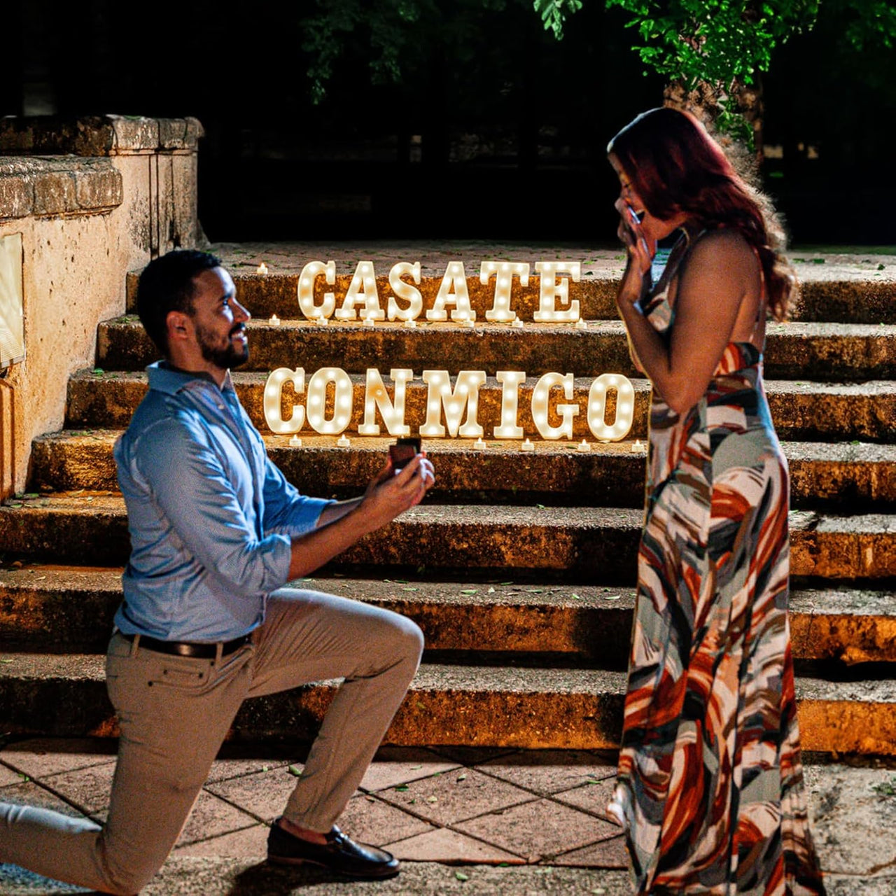Casate Conmigo Marquee Letters| Marry Me Light Up Letters in Spanish | Will You Marry Me Sign| Proposal decorations